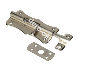 Zasuwka z ryglem okrągłym mała 100 mm Nikiel <0964>