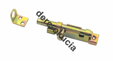 Zasuwka z ryglem okrągłym wąska 70x10 mm Zn. <0881>
