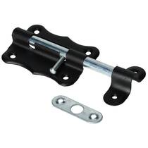 Zasuwka z ryglem okrągłym 75  mal.czarny <1773>