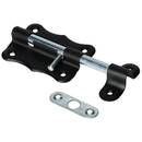 Zasuwka z ryglem okrągłym 75  mal.czarny <1773>