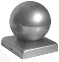 Kapa kwadratowa 120x120 z kulą Fi 100 <6201210>