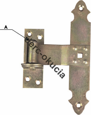 Zawias ramowy płaski ozdobny 150x35x2,5 Zn. <0157>