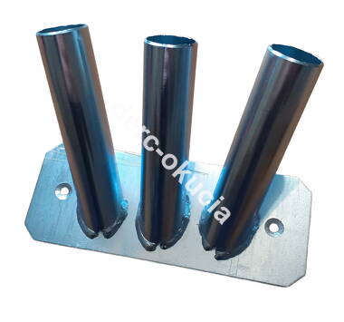 MFP-3 Mocowanie flagi proste potrójne 180x75x2,0 Zn <0444>