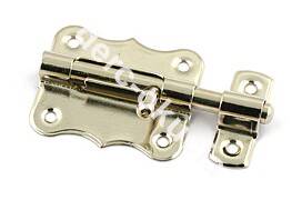 Zasuwa z ryglem okrągłym mała L-60 mm Nikel <0875>