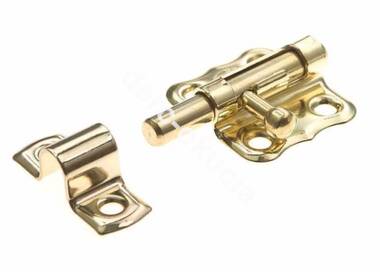 Zasuwa z ryglem okrągłym mała L-40 mm wyk.mosiądz <0994>