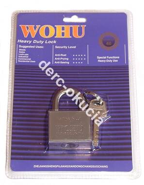 KŁÓDKA MOSIĘŻNA CHROMOWANA 40mm BLISTER